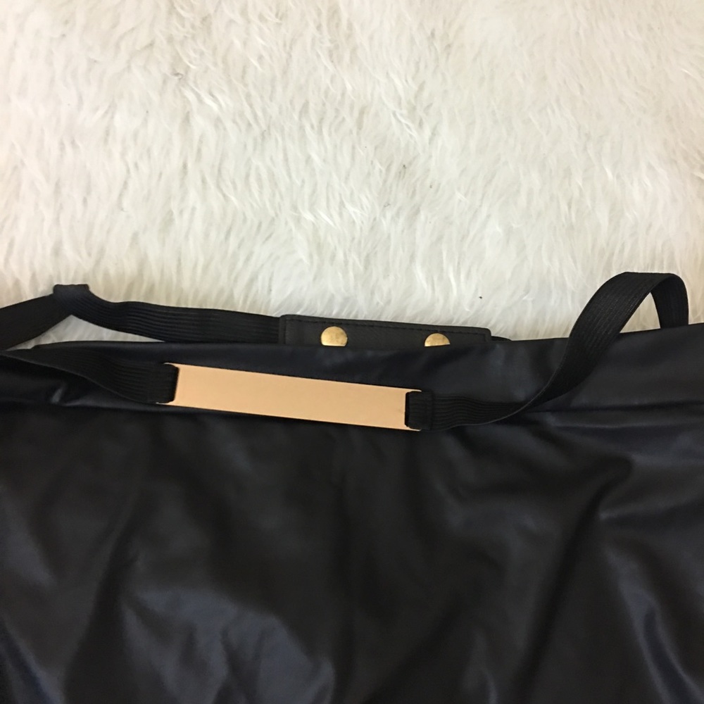 BLUSH Blk Pleather Faux Wrap Skirt w/Gold Belt - Picture 5 of 6